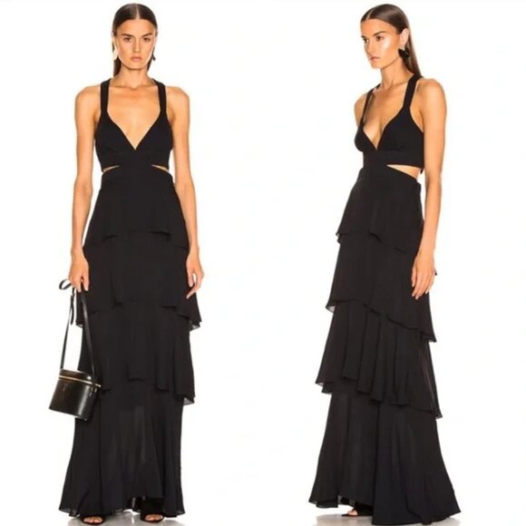 A.L.C. Lita Dress Gown in Midnight Blue Size 8 - Picture 1 of 4